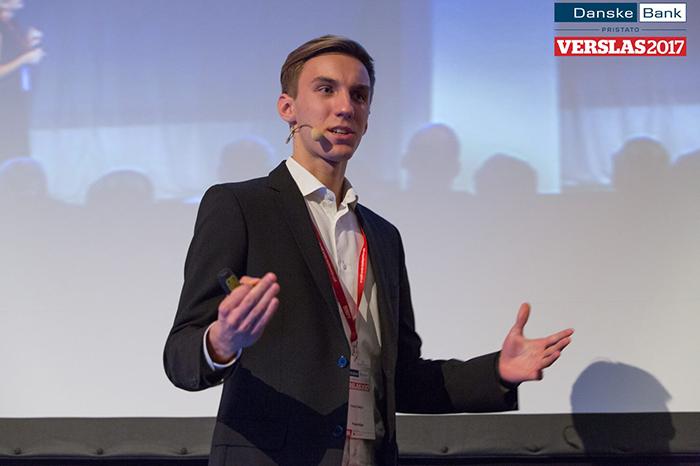 Petras Slekys, a BSc Information Management for Business student, recently spoke at Verslas 2017