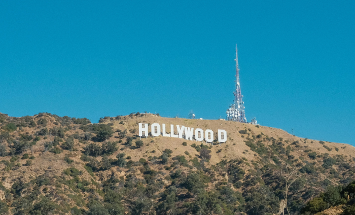 The Hollywood sign