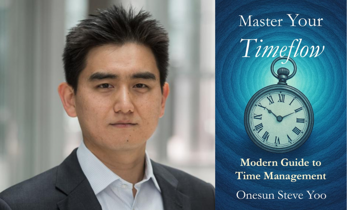 Steve Yoo and the cover of Master your Timeflow